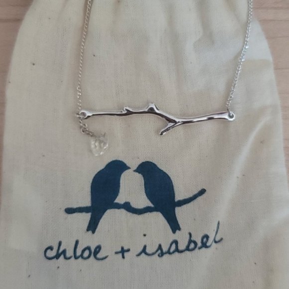 Brand New In Box Chloe + Isabel Silver Signature Branch Delicate Necklace RARE - Picture 2 of 10